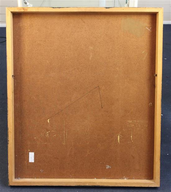 Hardy Botha (1947-) Death of a clown 34.75 x 30in., unframed